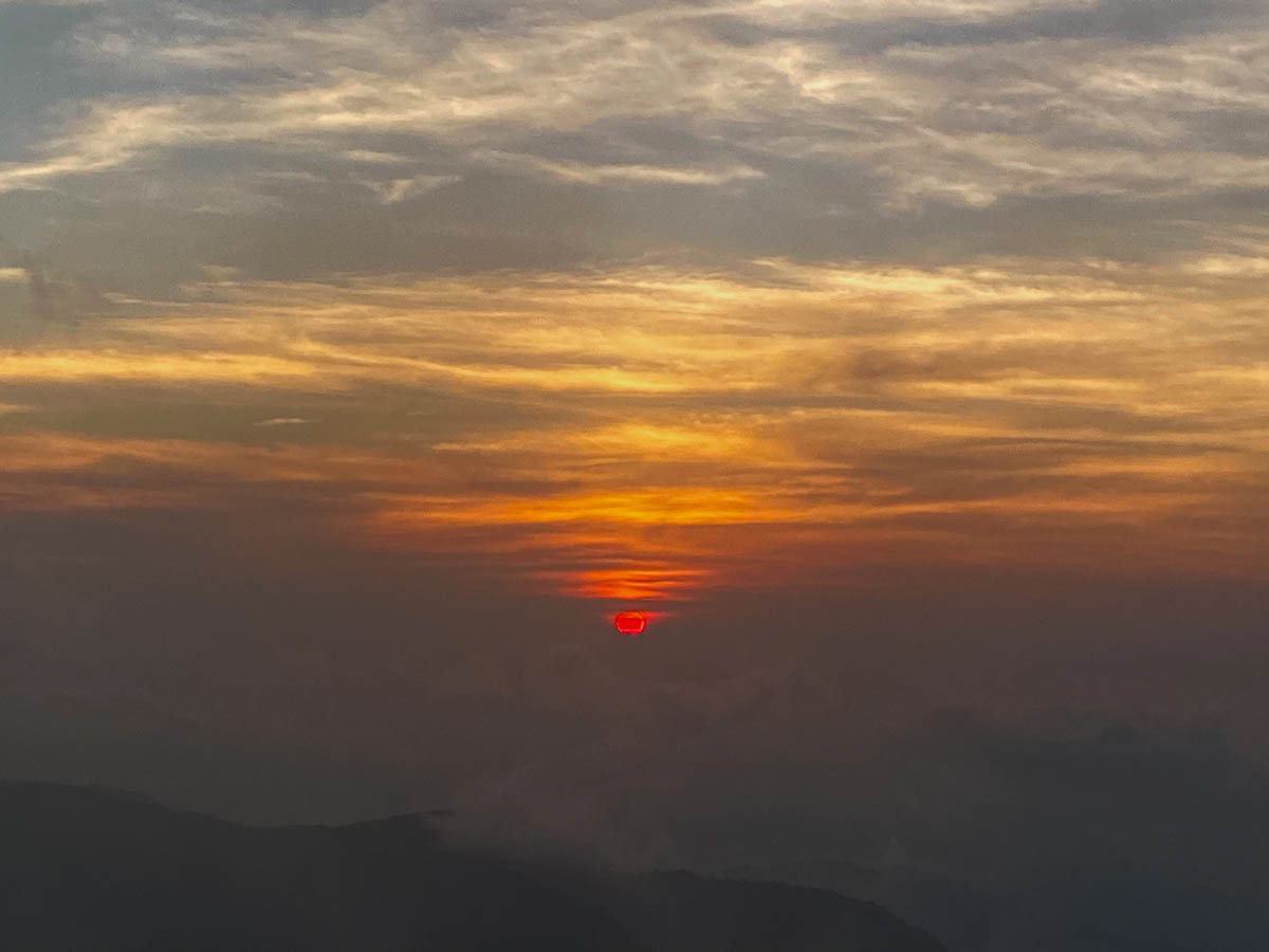 第一日的夕陽